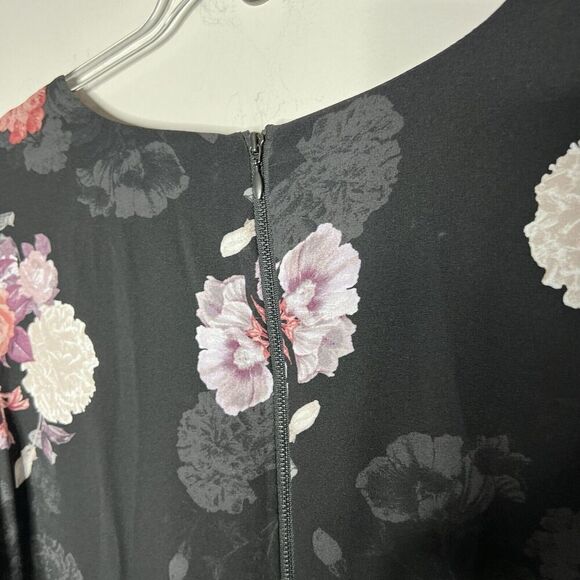 Torrid Dress Womens Plus Size 26 Black Floral Event Flowy Maxi Cottagecore Party - Picture 14 of 16